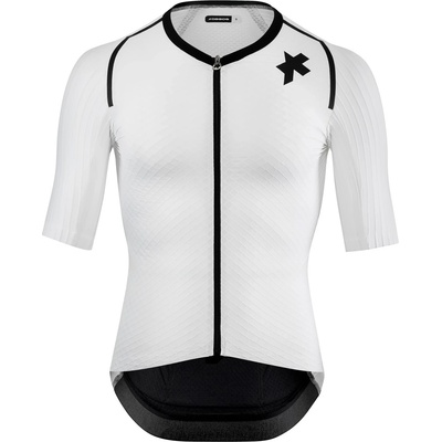 ASSOS Мъжка фланелка с къс ръкав за колоездене ASSOS RSR Bolide Jersey S11 Cycling jersey - White Series - размер XL (056-4004-0115)