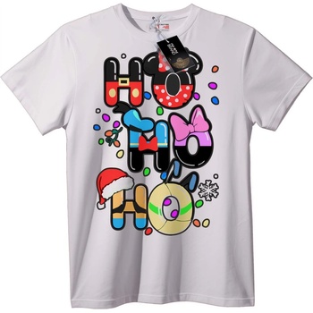 NOONEBRAND Коледна тениска HO HO HO - L, White