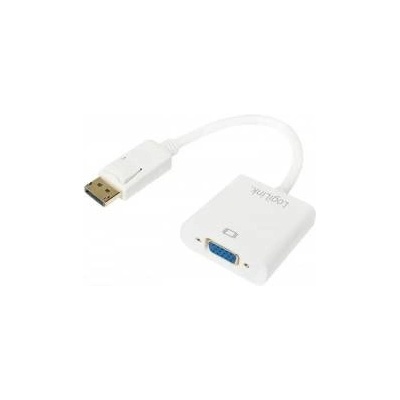 LogiLink CV0059B video cable adapter VGA (D-Sub) DisplayPort White