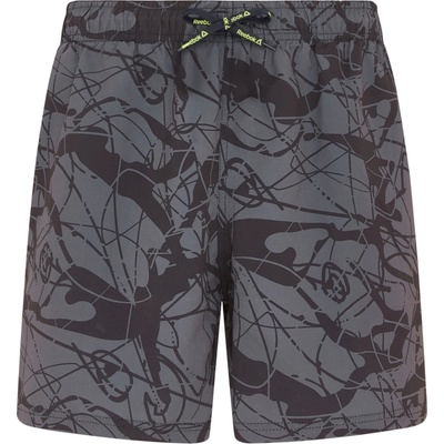 Reebok pánske plavky čierno sivé