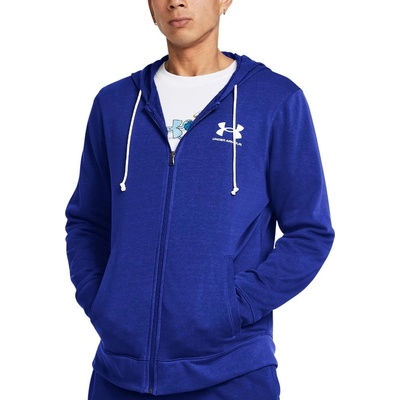 Mikina s kapucí Under Armour UA Rival Terry LC FZ-BLU 1370409-400 Velikost L - Prodloužená doba na vrácení do 15.1.2025