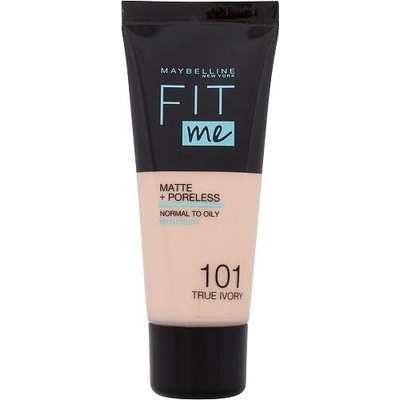 Maybelline Sjednocující make-up s matujícím efektem Fit Me! Matte & Poreless Make-Up 101 True Ivory 30 ml