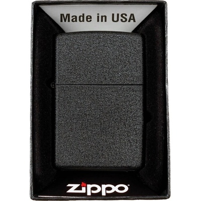 MFH Zippo Black Crackle ветроустойчива запалка, ненапълнена (24053A)