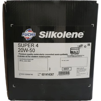 Image 1 of FUCHS Silkolene Super 4 cube 20W-50 20 l