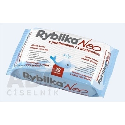 Rybilka Neo S Pantenolom vlhčené utierky 72 ks