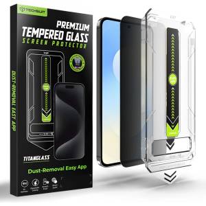 Techsuit Протектор - TitanGlass CrystalHD - Samsung Galaxy S25 FE - Techsuit - Privacy