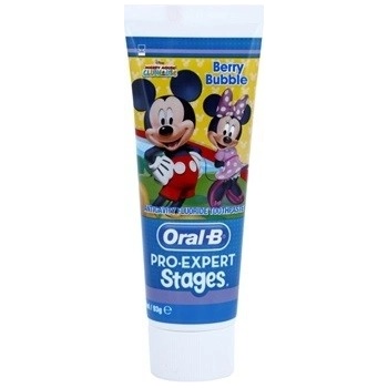 Oral B Pro-Expert Stages Mickey Mouse zubní pasta pro děti příchuť Berry Bubble 75 ml