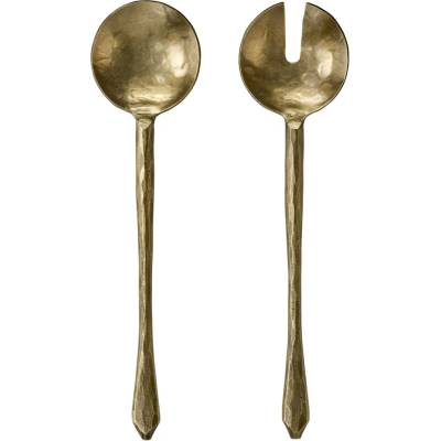 MADAM STOLTZ Šalátový príbor Antique Brass