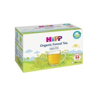 HiPP Био чай Hipp, В пакетчета, Копър, Кутия от 30 g, За бебета над 1 месец, 9062300132127