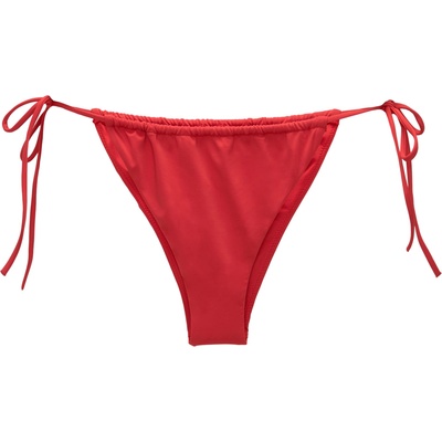 Pull&Bear Долнище на бански тип бикини червено, размер L