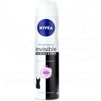 Nivea Black & White Invisible Clear 48h deo spray 150 ml