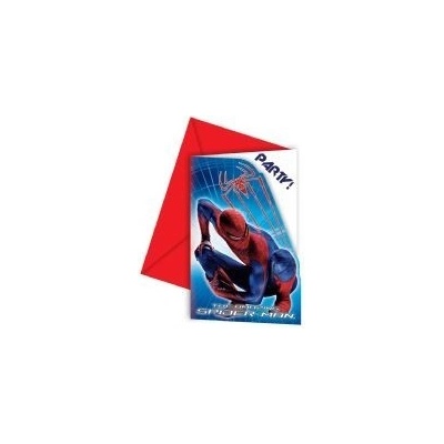 MARVEL Spiderman pozvánky + obálky PI0010