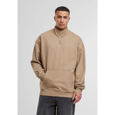 DEF Мъжка Блуза с Цип Мъжка Блуза с Цип М DEF Zipper Crewneck greige XLUB-DFCN147-09653 - Тъмносив, размер S