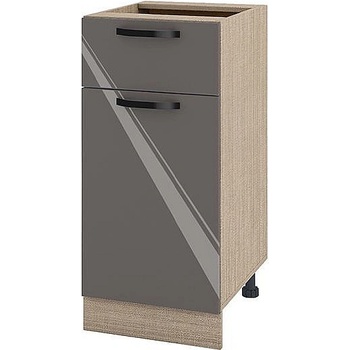 Image 1 of ИРИМ Долен кухненски шкаф Сити МФ-Антрацит гланц-05-24 40 см