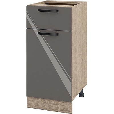 ИРИМ Долен кухненски шкаф Сити МФ-Антрацит гланц-05-24 40 см