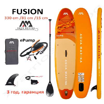 Надуваем SUP Aqua Marina Fusion 10`10" с ел помпа (BT-26FUPР)