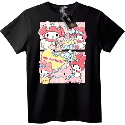NOONEBRAND Тениска My Melody Анимация - L, Black