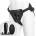Doc Johnson Supreme Harness with Vibrating Plug Black