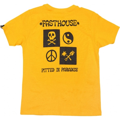 Fasthouse Youth Gold Mine Tee Vintage Gold