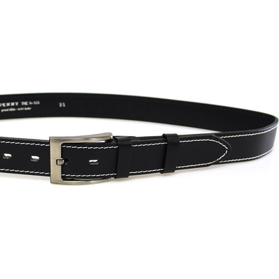 Penny Belts pánský kožený opasek 35-1B-9 černý