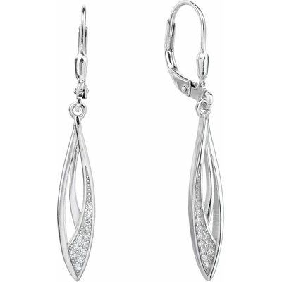 Jan Kos jewellery Stříbrné náušnice MHT-3400/SW00 (Ag 925/1000, 2,62 g)