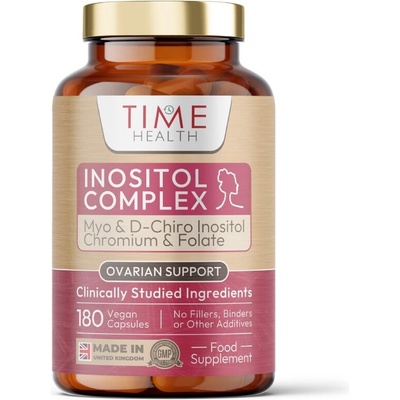 Time Health Inositol Complex Myo & D Chiro Inositol s folátem a chromem 180 kapslí
