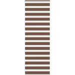 vidaXL Зебра щора, кафява, 85x200 см, ширина на плата 80, 9 см, полиестер (4014362)
