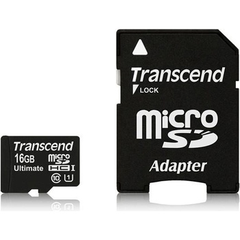 Transcend microSDHC 16 GB UHS-I U1 TS16GUSDHC10U1