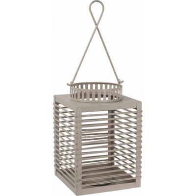 Home Styling Collection Kovová lucerna s ozdobnou rukojetí, šedá