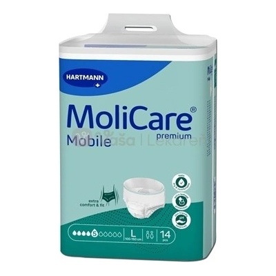 MoliCare Premium Mobile 5 kvapiek L Naťahovacie plienkové nohavičky 14 ks