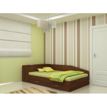 Image 1 of DST Легло за матрак с чекмеджета 120/190 Prista-dst, венге