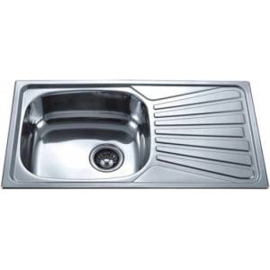 Inter Ceramic Кухненска мивка ick 7843 tampico - неръждаема алпака без отвор за смесител (ick 7843 tampico) Мивка за вграждане