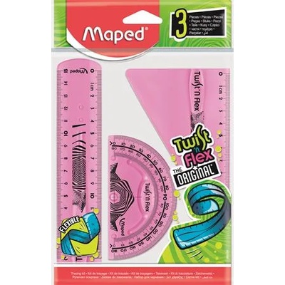 Maped Комплект линийки, пластмасови, нечупливи, 3 части, MAPED "Twistn Flex" 895024 (895024)