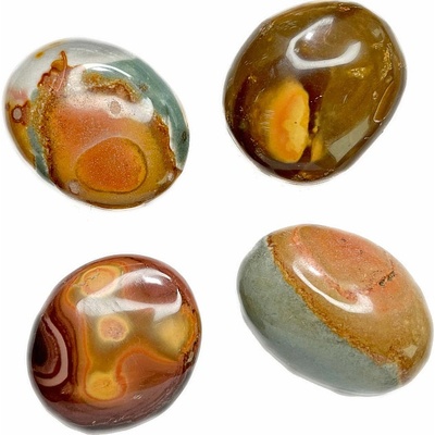 Nefertitis Jaspis polychromní tromlovaný ovál - XXL - cca 4 - 5 cm