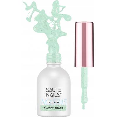 SAUTE NAILS Hybridní lak S345 Fluffy Grass 8ml máta eggshell HEMA FREE