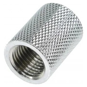 Alphacool Муфа Alphacool, Вътрешна резба G1/4 AG - G1/4 AG, Хром (AC-64218) - mypc