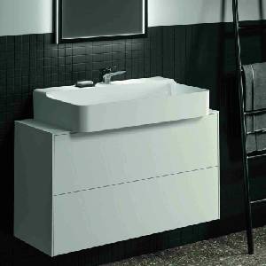 Ideal Standard Atelier Conca стенен шкаф с 2 чекмеджета и плот с централен изрез 100 см матово бяло (T3948Y1)