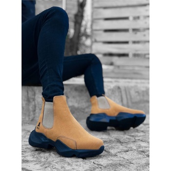 BOA Shoes Мъжки спортни боти със странични ластици ba0444 - Камел #362096 (362096_Камел)
