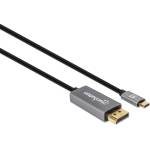 Manhattan Кабел Manhattan - кабел USB-C към DisplayPort 1.4 (позлатен, 4K 120 Hz, 3 м, черен) 354851 (354851)