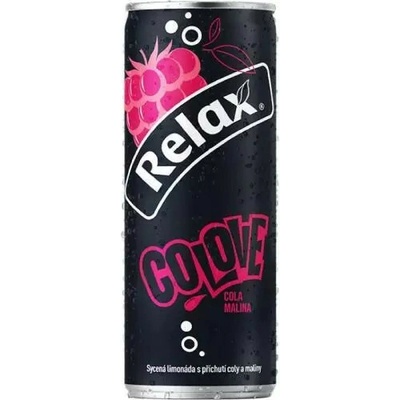 Relax limonáda malina plech 0,33 l