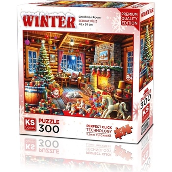 KS Games Пъзел KS Games от 300 части - Коледна стая (19251)