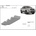 Scut Motor - Румъния Метална кора под резервоар toyota hilux от 2005 (n70) (73848)