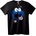 NOONEBRAND Тениска Синьо чудовищно бисквитче - 6XL, Black