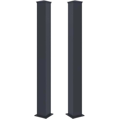 G21 pro branku a bránu 15x171 cm s patkou, antracitový, 2 kusy