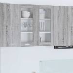 vidaXL Висящ шкаф Сив Сонома 80 x 31 x 80 см Инженерна дървесина (884327)