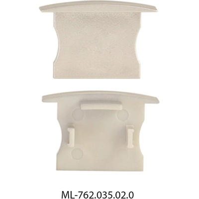 ML-762.035.02.0 Koncovka pro AC bez otvoru, stříbrná barva, 1ks