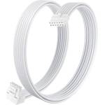 1stPlayer модулен кабел Custom Sleeved Modding Cable White - PCIe 5.0 12VHPWR M/M - FM2-B-WH (FM2-B-WH) - tehnik