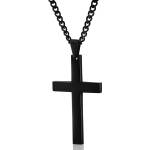 HARAHU Колие Cross - Черно KP5576