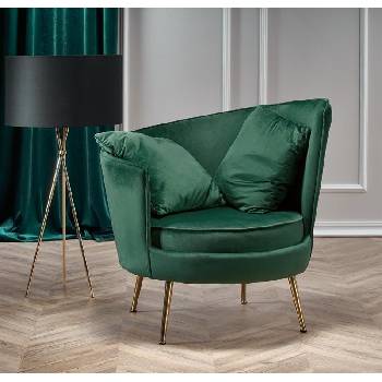 Halmar Фотьойл ALMOND - тъмно зелен (ALMOND/armchair/dark-green/halmar)