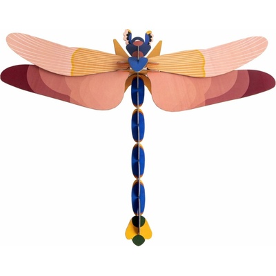 Nástenná dekorácia Studio Roof Pink Dragonfly uni